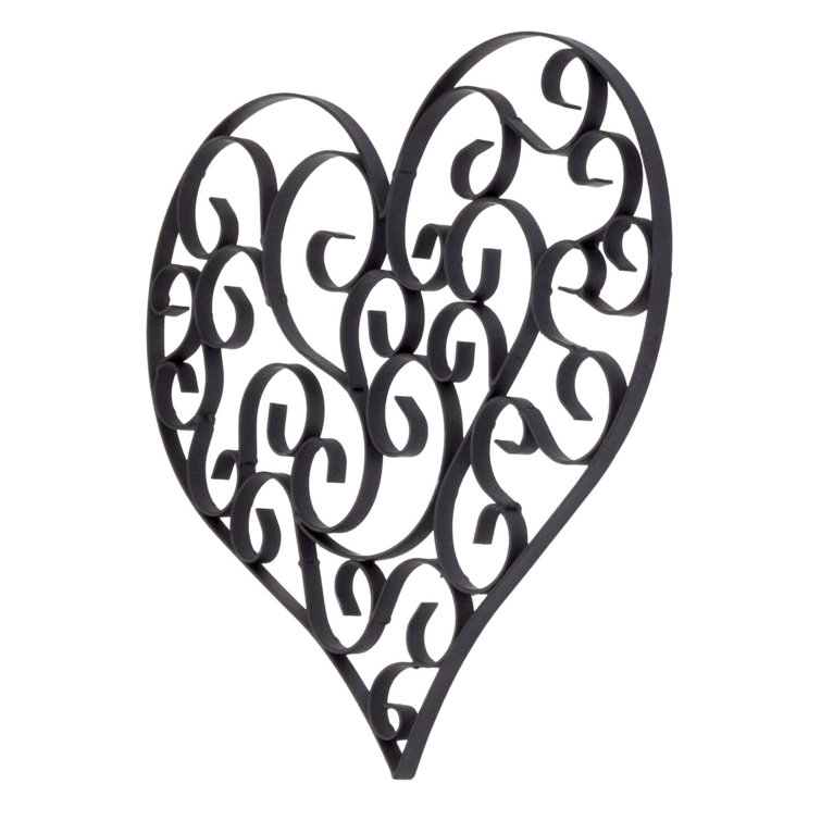 Ophelia & Co. Wrought Iron Heart Wall Decor & Reviews Wayfair